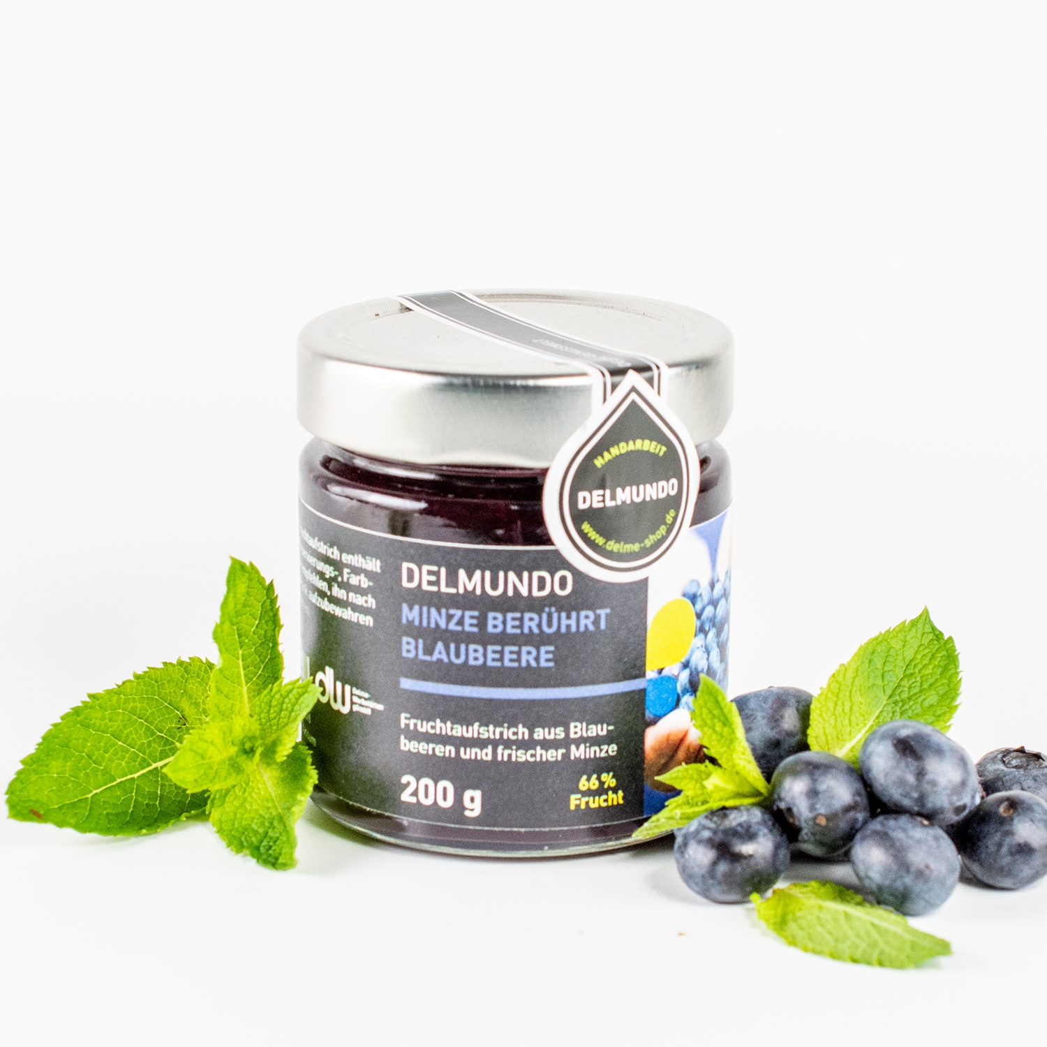 Fruchtaufstrich "Minze berührt Blaubeere"