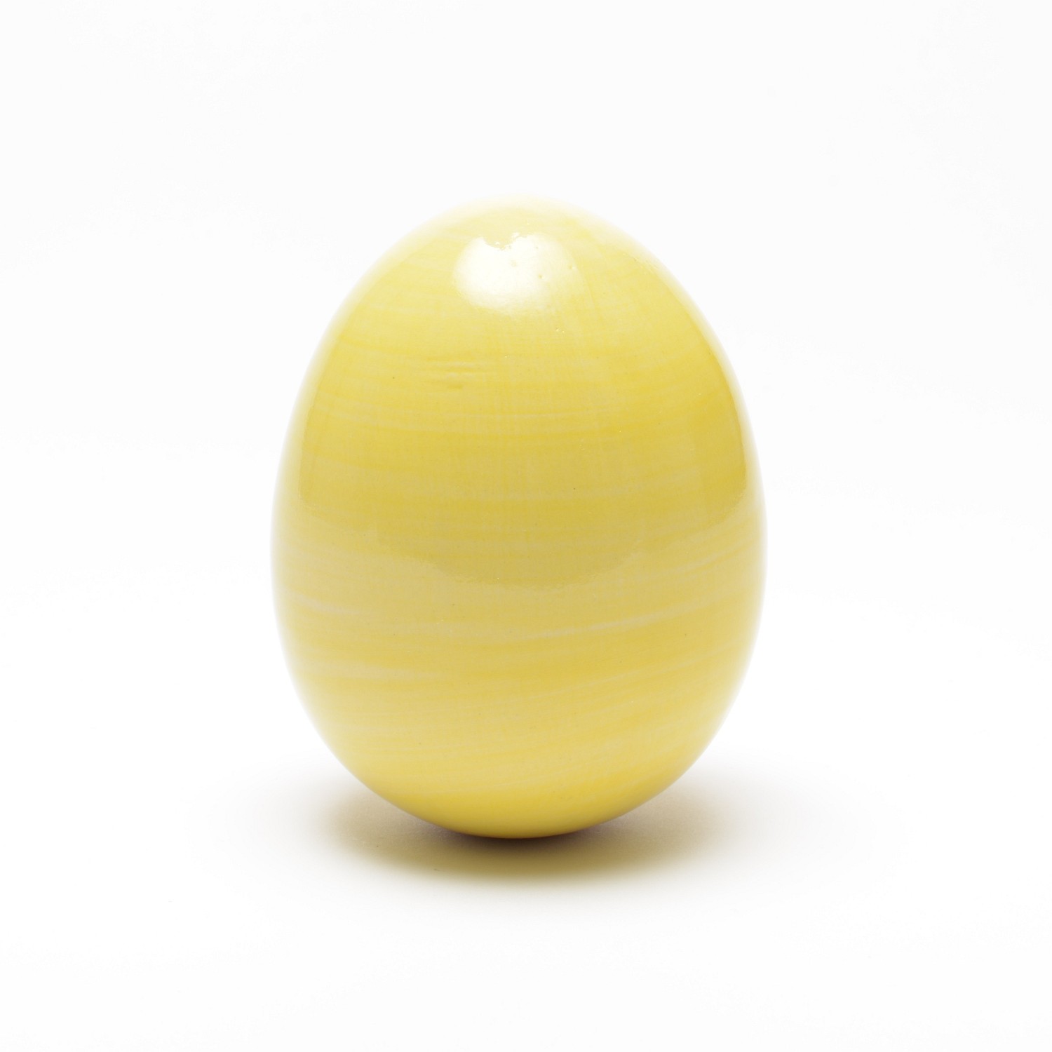 Deko-Ei aus Keramik (Höhe 10 cm), gelb