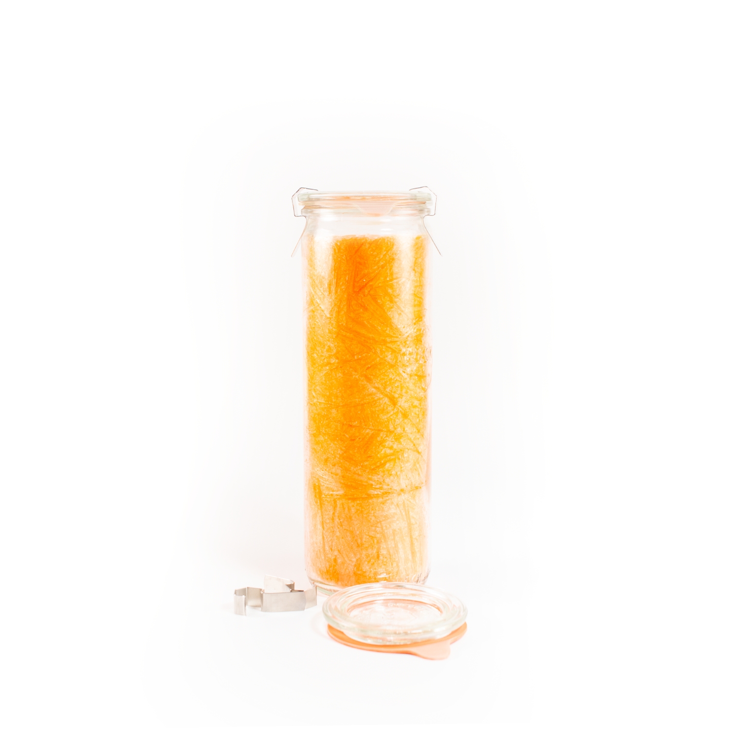 Kristallkerze im Glas (Höhe 21 cm)