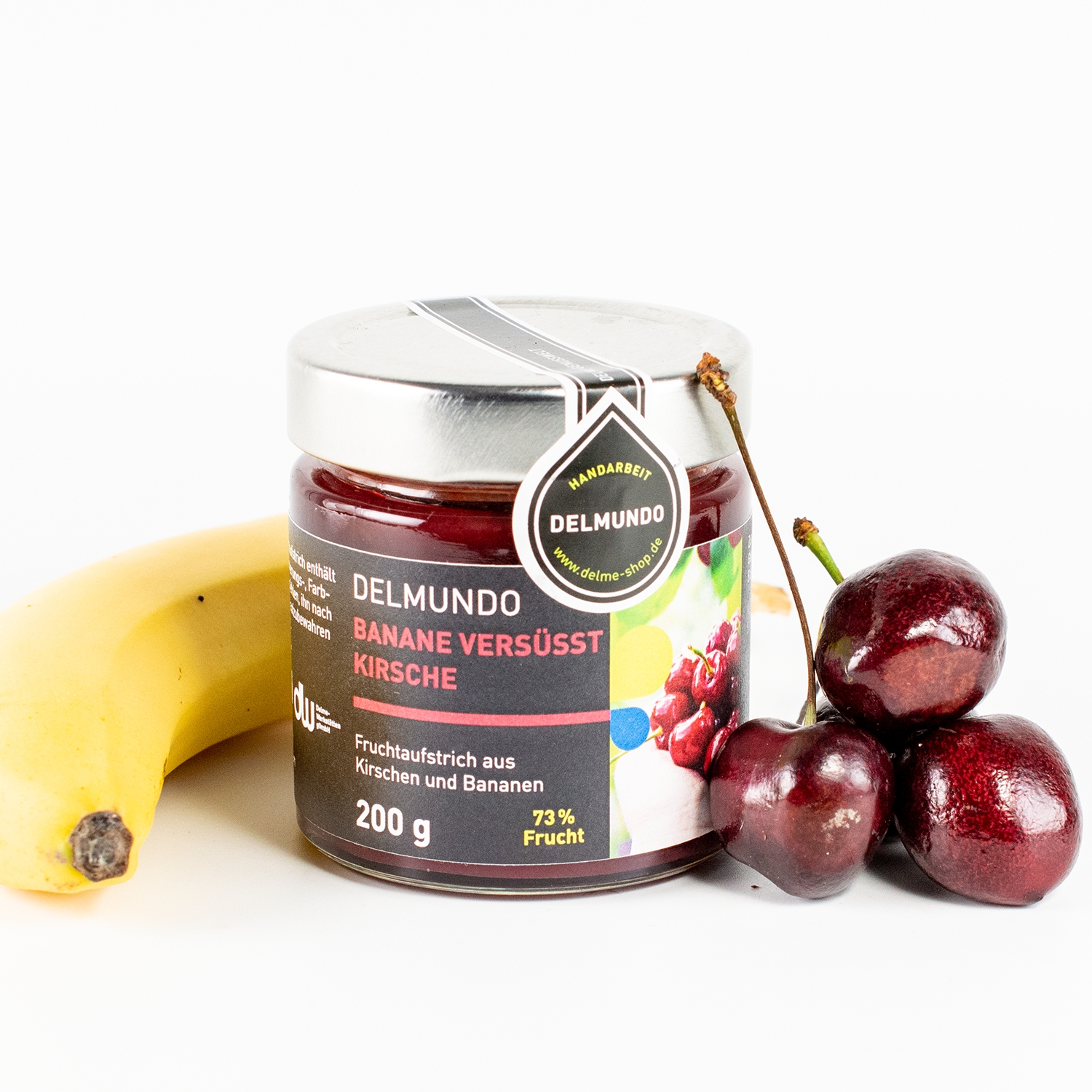 Fruchtaufstrich "Banane versüsst Kirsche"